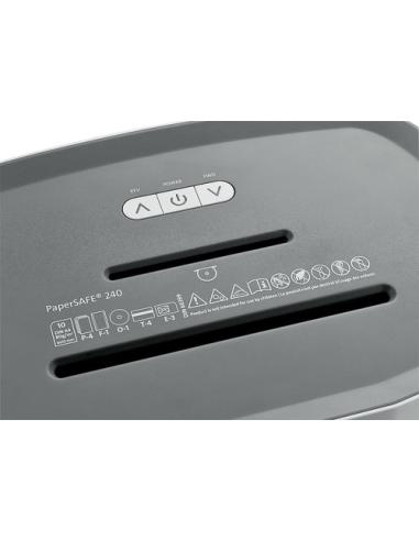 Dahle PS 240 triturador de papel Corte cruzado 65 dB Negro, Gris