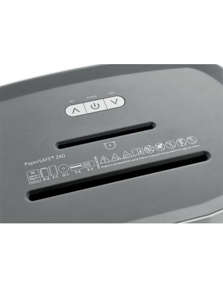 Dahle PS 240 triturador de papel Corte cruzado 65 dB Negro, Gris