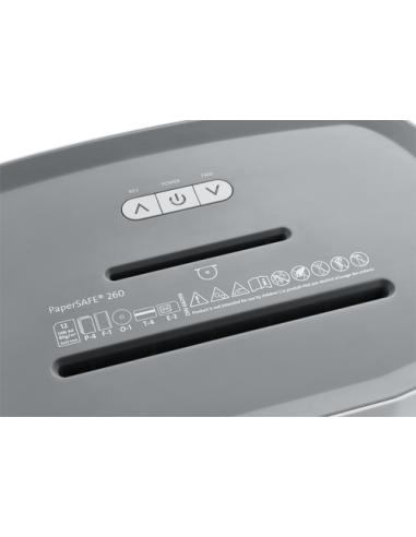 Dahle PaperSAFE 260 triturador de papel Corte en partículas 60 dB 4,8 cm Gris, Blanco