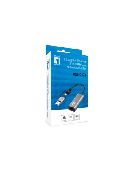 LevelOne USB-0423 adaptador y tarjeta de red Ethernet 2500 Mbit/s