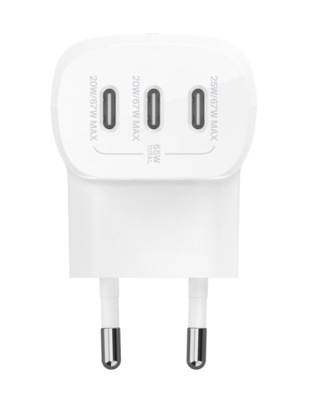Belkin WCC002VFWH cargador de dispositivo móvil Portátil, Smartphone, Tableta Blanco Corriente alterna Carga rápida Interior