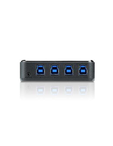 ATEN Switch de periféricos USB 3.2 Gen1 de 4 x 4 puertos