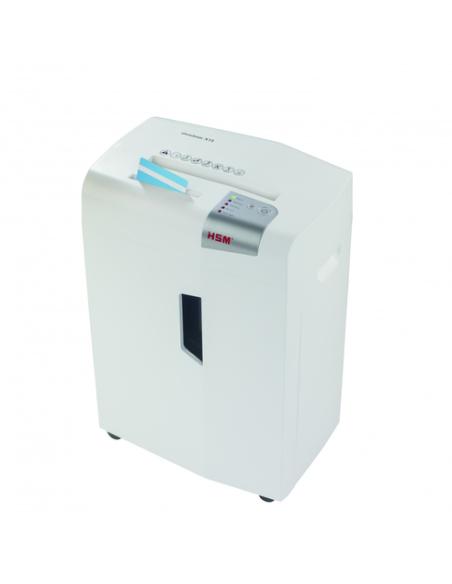 HSM X15 triturador de papel Corte en partículas 57 dB 23 cm Plata, Blanco