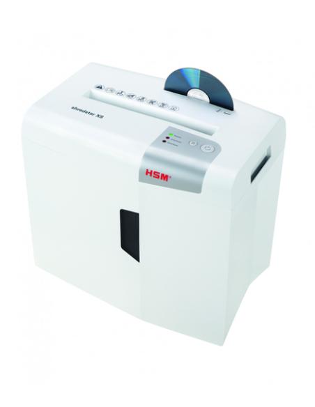 HSM X8 triturador de papel Corte en partículas 58 dB 22 cm Plata, Blanco