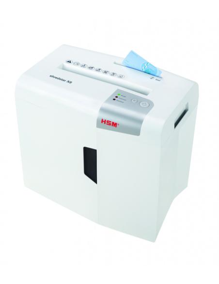 HSM X8 triturador de papel Corte en partículas 58 dB 22 cm Plata, Blanco