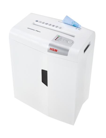 HSM X6pro triturador de papel Corte en partículas 58 dB 22 cm Plata, Blanco