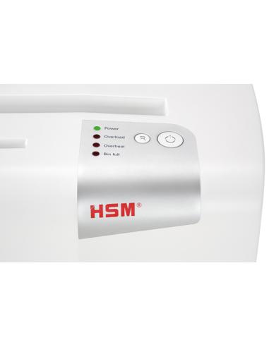 HSM X6pro triturador de papel Corte en partículas 58 dB 22 cm Plata, Blanco