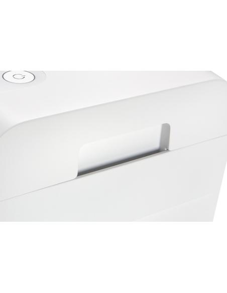 HSM X6pro triturador de papel Corte en partículas 58 dB 22 cm Plata, Blanco