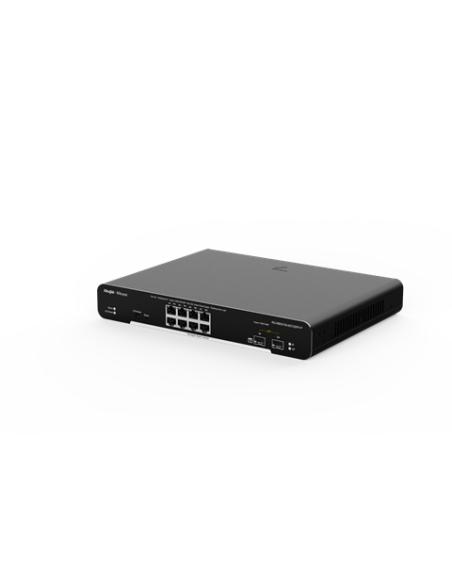Ruijie Networks RG-NBS3100-8GT2SFP-P switch Gestionado L2 Gigabit Ethernet (10/100/1000) Energía sobre Ethernet (PoE) Negro