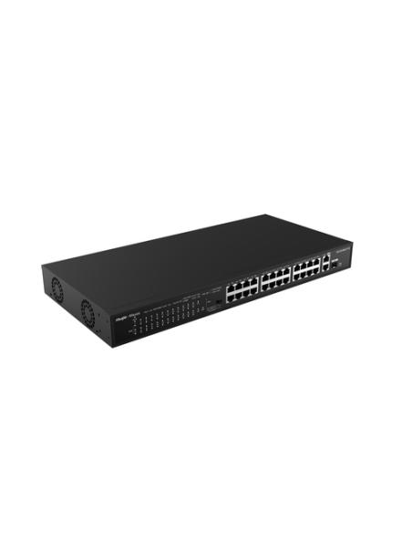 Ruijie Networks RG-ES126S-LP V2 switch No administrado Fast Ethernet (10/100) Energía sobre Ethernet (PoE) Negro