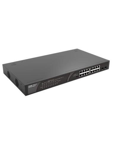 Ruijie Networks RG-ES118GS-P switch No administrado Gigabit Ethernet (10/100/1000) Energía sobre Ethernet (PoE) Negro