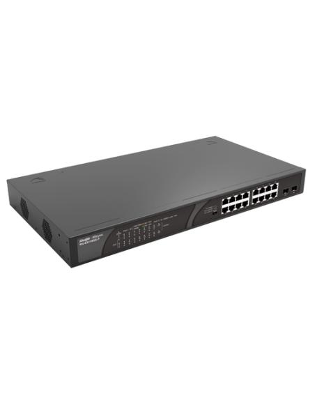 Ruijie Networks RG-ES118GS-P switch No administrado Gigabit Ethernet (10/100/1000) Energía sobre Ethernet (PoE) Negro