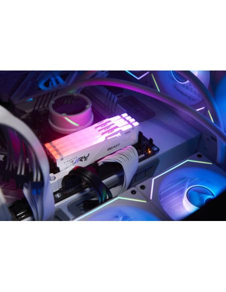 Kingston Technology FURY Beast 64GB 6000MT/s DDR5 CL30 DIMM (Kit de 2) White RGB EXPO
