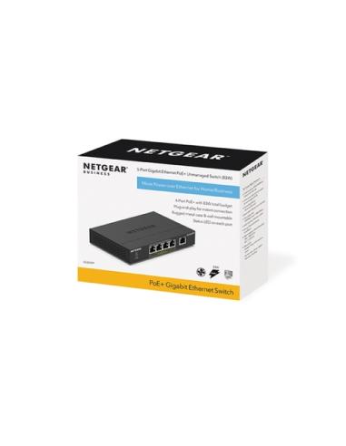 NETGEAR GS305PP No administrado Gigabit Ethernet (10/100/1000) Energía sobre Ethernet (PoE) Negro