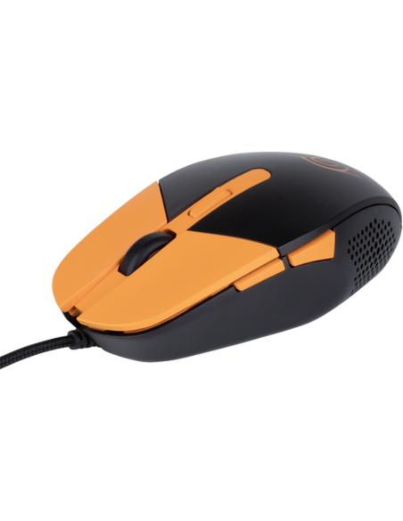 Konix Naruto KX GAMING MOUSE ratón Juego Ambidextro USB tipo A Óptico 3600 DPI