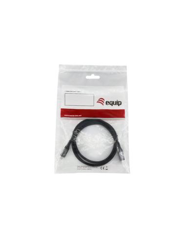 Equip 128383 Cable USB 4 Gen 3 C a C, M/M, 2,0m, PD3.1 240W, 8K/60Hz, 40Gbps, Negro