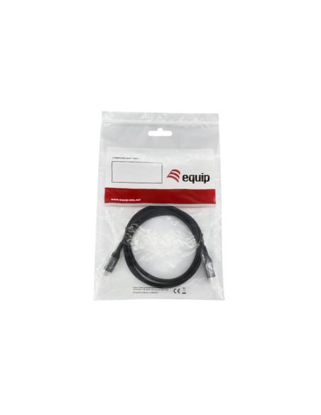 Equip 128383 Cable USB 4 Gen 3 C a C, M/M, 2,0m, PD3.1 240W, 8K/60Hz, 40Gbps, Negro