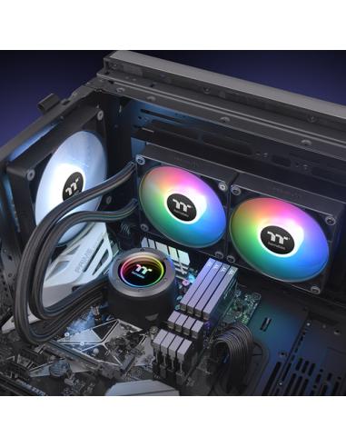 Thermaltake TT TH240 ARGB Procesador Sistema de refrigeración líquida todo en uno 12 cm Negro 1 pieza(s)