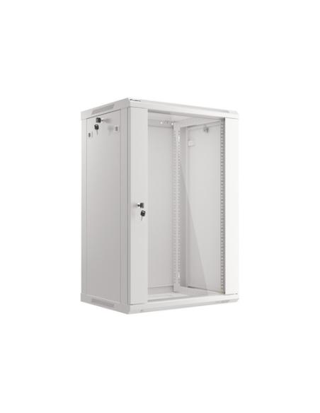 Lanberg WF01-6418-10S armario rack 18U Bastidor de pared Gris