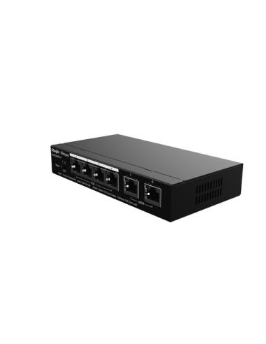 Ruijie Networks RG-ES206GC-P switch Gigabit Ethernet (10/100/1000) Energía sobre Ethernet (PoE) Negro