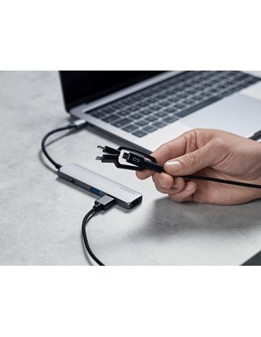 Epico 9915111900012 base para portátil y replicador de puertos USB 3.2 Gen 1 (3.1 Gen 1) Type-C Negro, Gris