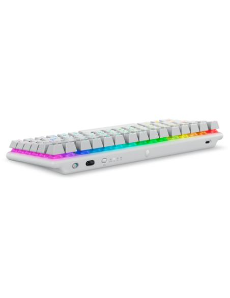 Alienware Pro Wireless Gaming Keyboard teclado Juego USB + RF Wireless + Bluetooth Blanco