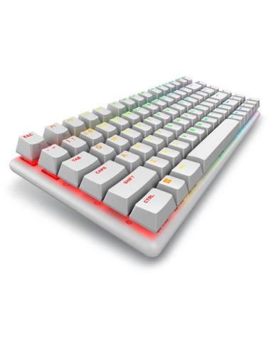 Alienware Pro Wireless Gaming Keyboard teclado Juego USB + RF Wireless + Bluetooth Blanco