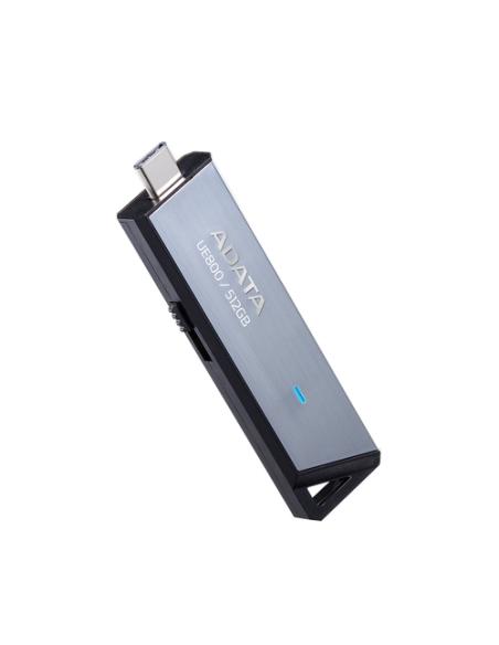 ADATA UE800 unidad flash USB 512 GB USB Tipo C 3.2 Gen 2 (3.1 Gen 2) Plata