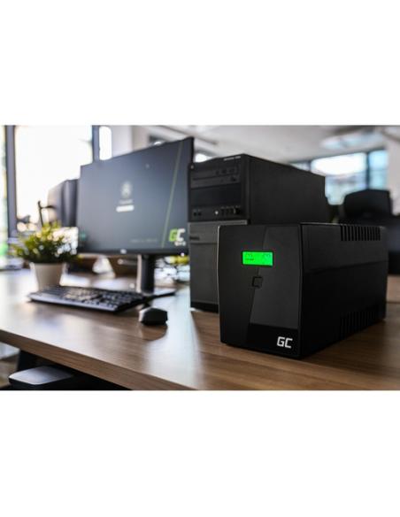Green Cell UPS03 sistema de alimentación ininterrumpida (UPS) Línea interactiva 1,999 kVA 600 W 4 salidas AC
