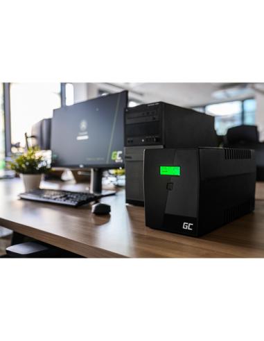 Green Cell UPS05 sistema de alimentación ininterrumpida (UPS) Línea interactiva 2 kVA 1200 W 5 salidas AC