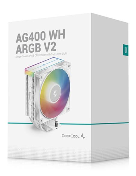 DeepCool AG400 WH Procesador Refrigerador de aire 12 cm Blanco 1 pieza(s)
