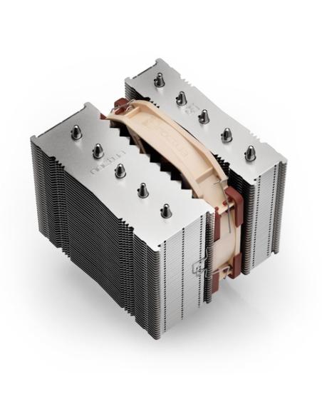 Noctua NH-D12L sistema de refrigeración para ordenador Procesador Refrigerador de aire Aluminio, Beige, Marrón
