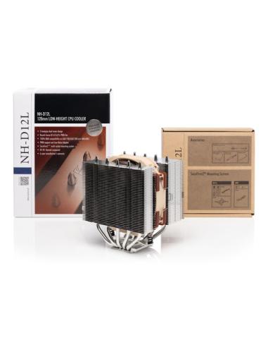 Noctua NH-D12L sistema de refrigeración para ordenador Procesador Refrigerador de aire Aluminio, Beige, Marrón