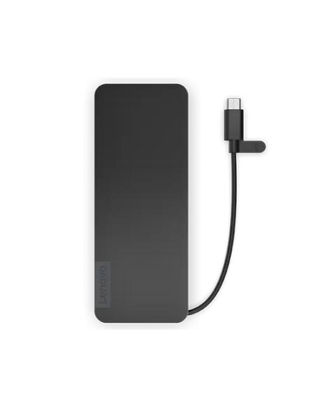 Lenovo 4X11N40212 base para portátil y replicador de puertos Alámbrico USB 3.2 Gen 1 (3.1 Gen 1) Type-C Negro