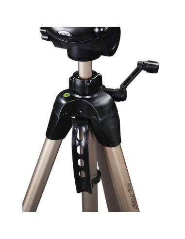 Hama | Trípode para cámaras réflex, regulable desde 69-185 cm, ligero, de aluminio, con funda de transporte, color Bronce