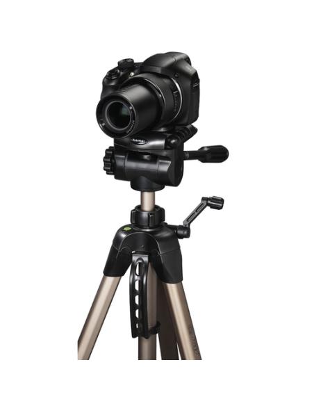 Hama | Trípode para cámaras réflex, regulable desde 69-185 cm, ligero, de aluminio, con funda de transporte, color Bronce