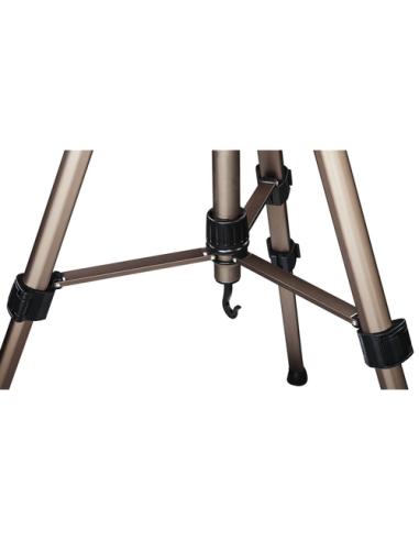 Hama | Trípode para cámaras réflex, regulable desde 69-185 cm, ligero, de aluminio, con funda de transporte, color Bronce