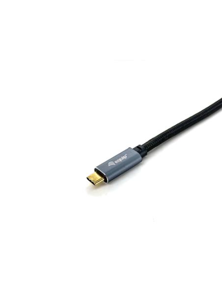 Equip 128357 Cable USB 3.2 Gen 2 C a C, M/M, 2,0m, PD100W , 4K/60Hz, 10Gbps, Negro