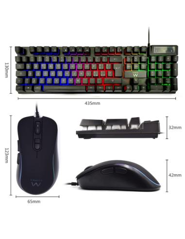 Ewent PL3200 teclado Ratón incluido Juego USB QWERTY Italiano Negro