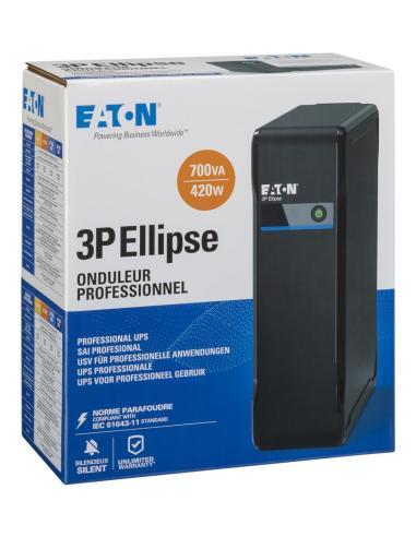 Eaton 3P Ellipse sistema de alimentación ininterrumpida (UPS) En espera (Fuera de línea) o Standby (Offline) 0,7 kVA 420 W 4 sal