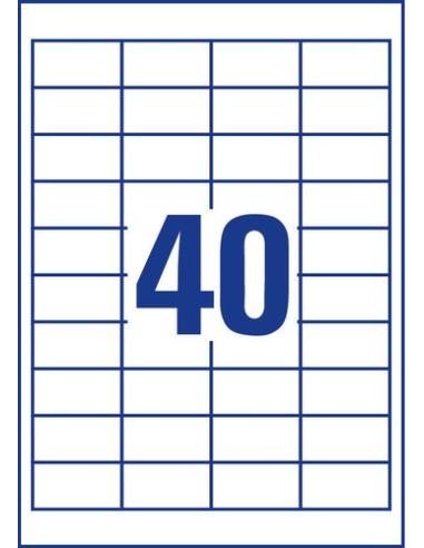 Avery 3657 etiqueta autoadhesiva Rectángulo Permanente Blanco 4000 pieza(s)