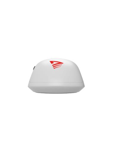 Savio RIFT WHITE gaming mouse RGB Dual Mode ratón Juego mano derecha Bluetooth + USB Type-C Óptico 10000 DPI