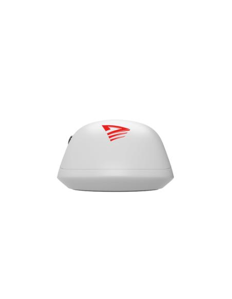 Savio RIFT WHITE gaming mouse RGB Dual Mode ratón Juego mano derecha Bluetooth + USB Type-C Óptico 10000 DPI