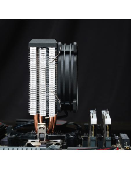 Jonsbo CR-1200E sistema de refrigeración para ordenador Procesador Disipador térmico/Radiador 9,2 cm Negro 1 pieza(s)