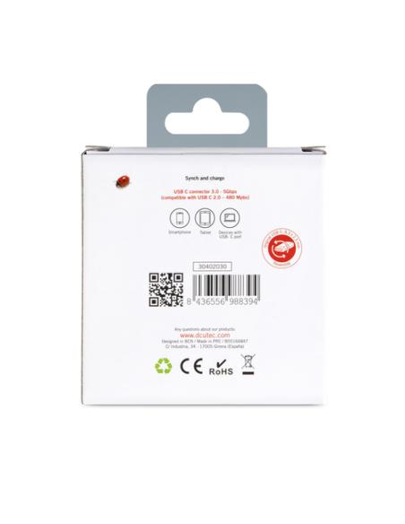 DCU Advance Tecnologic 30402030 cambiador de género para cable USB A USB C Gris