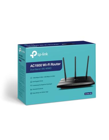 TP-Link Archer A8 router inalámbrico Gigabit Ethernet Doble banda (2,4 GHz / 5 GHz) Negro