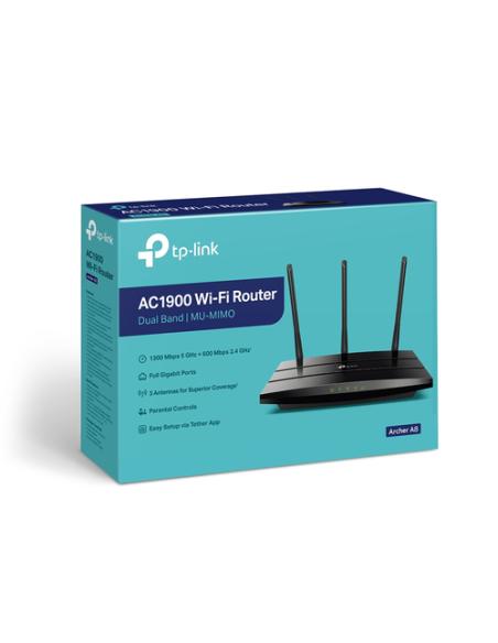 TP-Link Archer A8 router inalámbrico Gigabit Ethernet Doble banda (2,4 GHz / 5 GHz) Negro