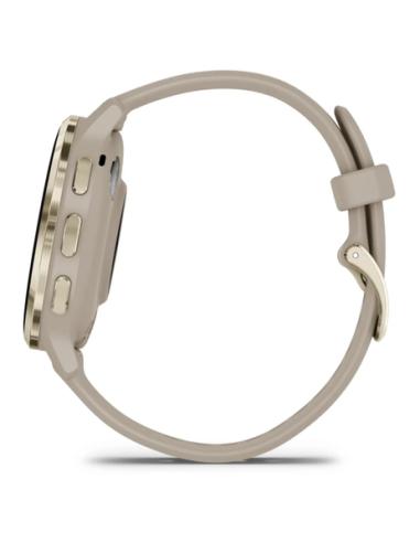 Garmin Venu 3S 3,05 cm (1.2") AMOLED 41 mm Digital 390 x 390 Pixeles Pantalla táctil Oro, Gris Wifi GPS (satélite)