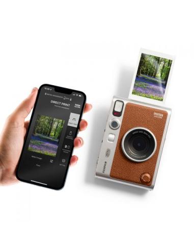 Fujifilm Instax Mini Evo 1/5" 2560 x 1920 Pixeles CMOS Marrón, Plata