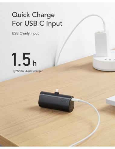 VEGER PlugOn-L VG-W0556P PowerBank plug-on 5000mah PD20W Lightning connector built-in